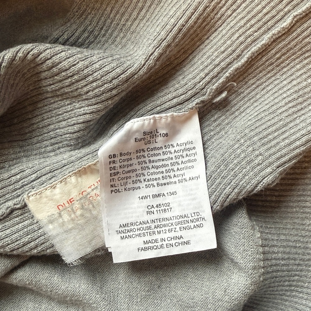 BENCH Long Sleeve Knit Hooded Lightweight Casual Button Neck Design Shirt Top - Picture 3 of 4